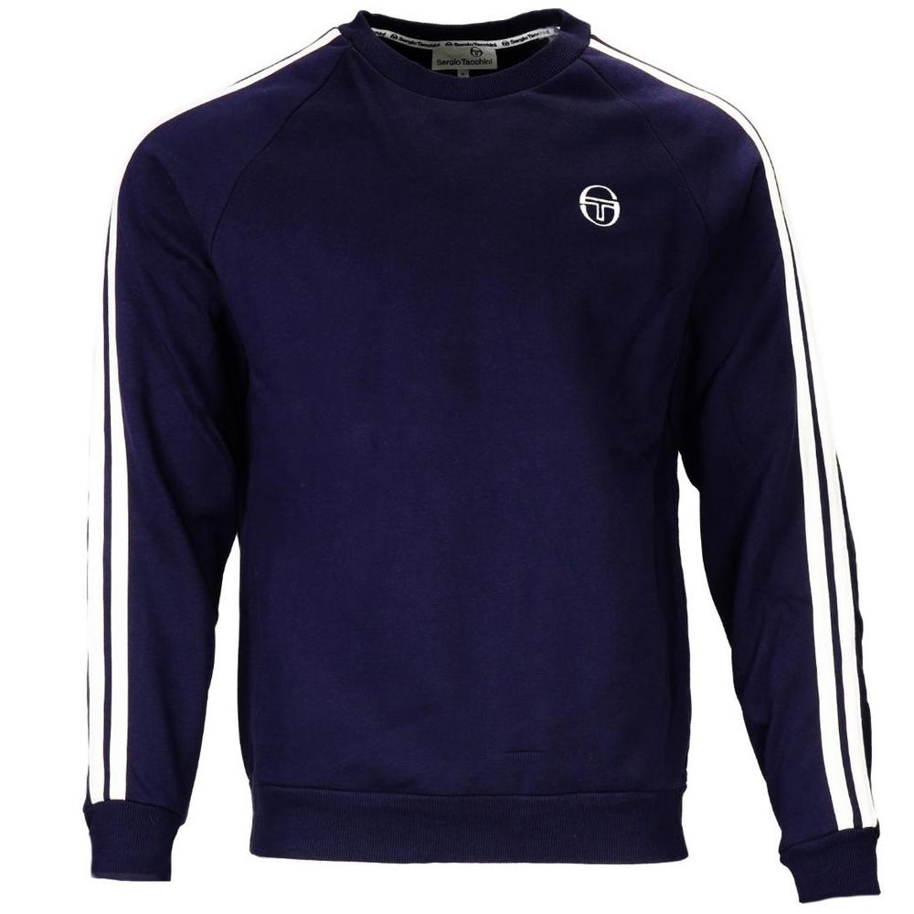 Sergio Tacchini Ascot Logo Crew Neck Sweatshirt Navy Blue