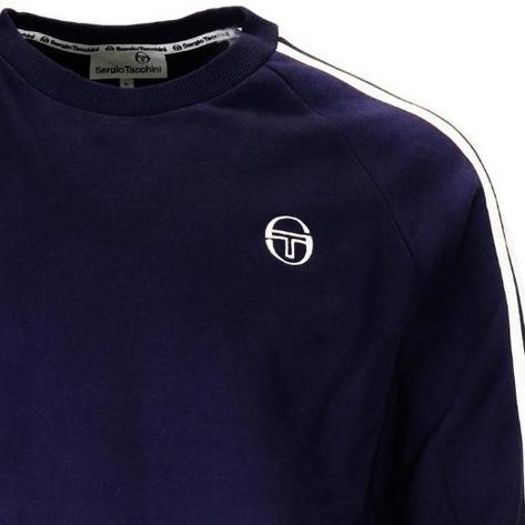 Sergio Tacchini Ascot Logo Crew Neck Sweatshirt Navy Blue Thumbnail 2