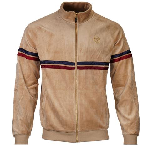 Sergio Tacchini Orion Luxe Velour Track Top Humus Thumbnail 1