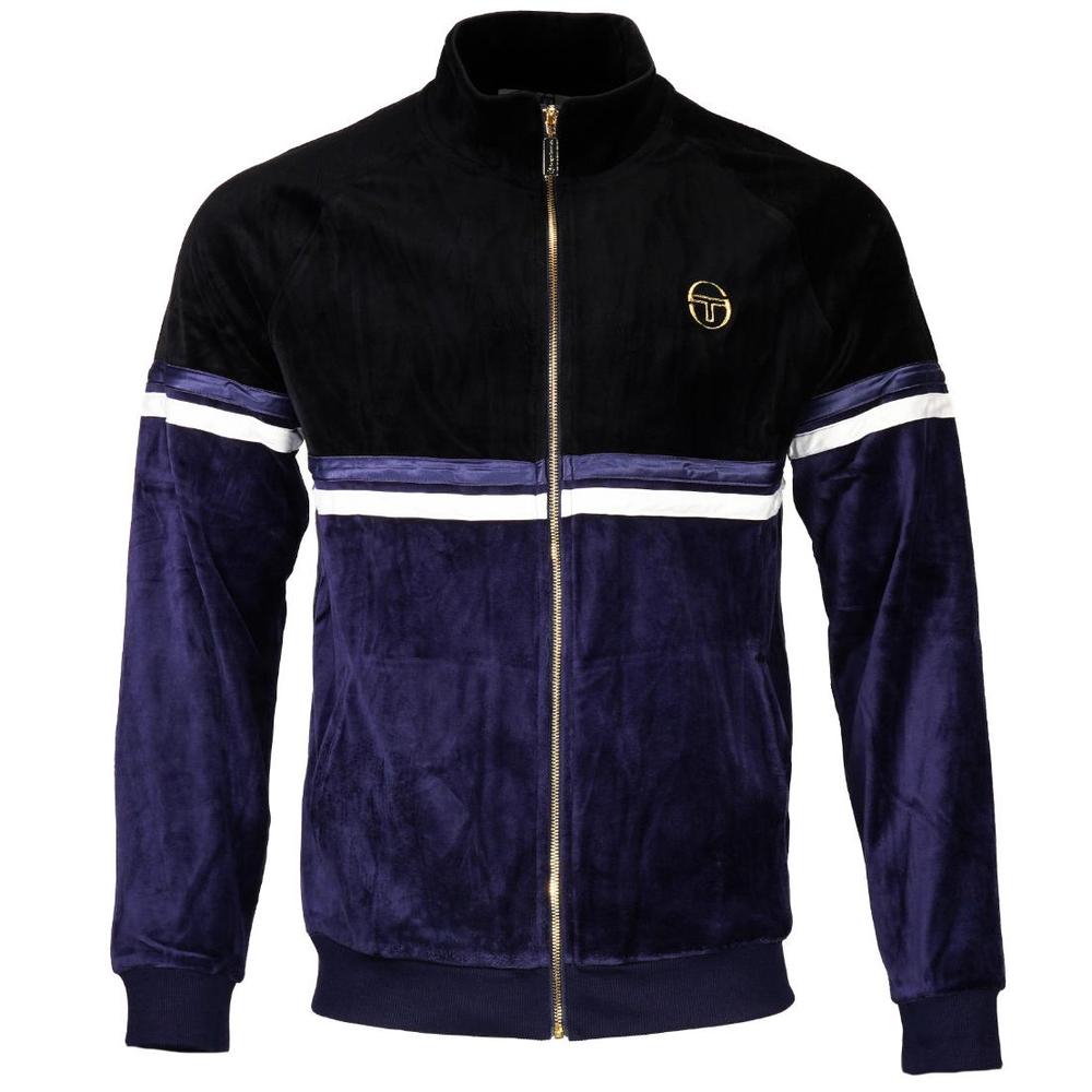 Sergio Tacchini Orion Luxe Velour Track Top Black