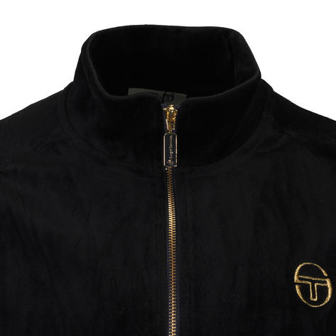 Sergio Tacchini Orion Luxe Velour Track Top Black Thumbnail 2