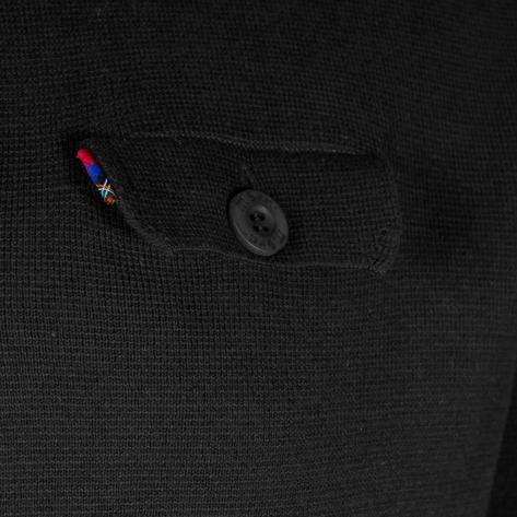 Merc London Button Through Knit Cardigan Black Thumbnail 2