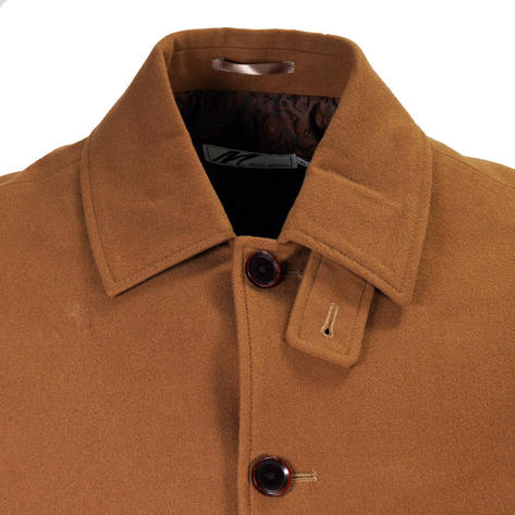 Mish Mash Flannel Car Coat Camel Thumbnail 3