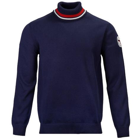 Sergio Tacchini Boro Roll Neck Ski Jumper Navy Blue