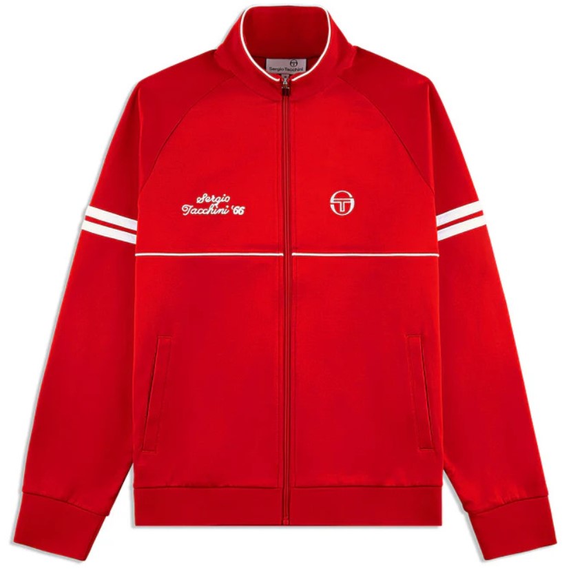 Sergio Tacchini Orion Davis 66 Track Top Red / White - Picture 2 of 2
