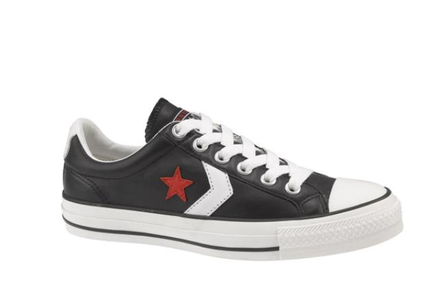 converse star player premium leather ox trainers
