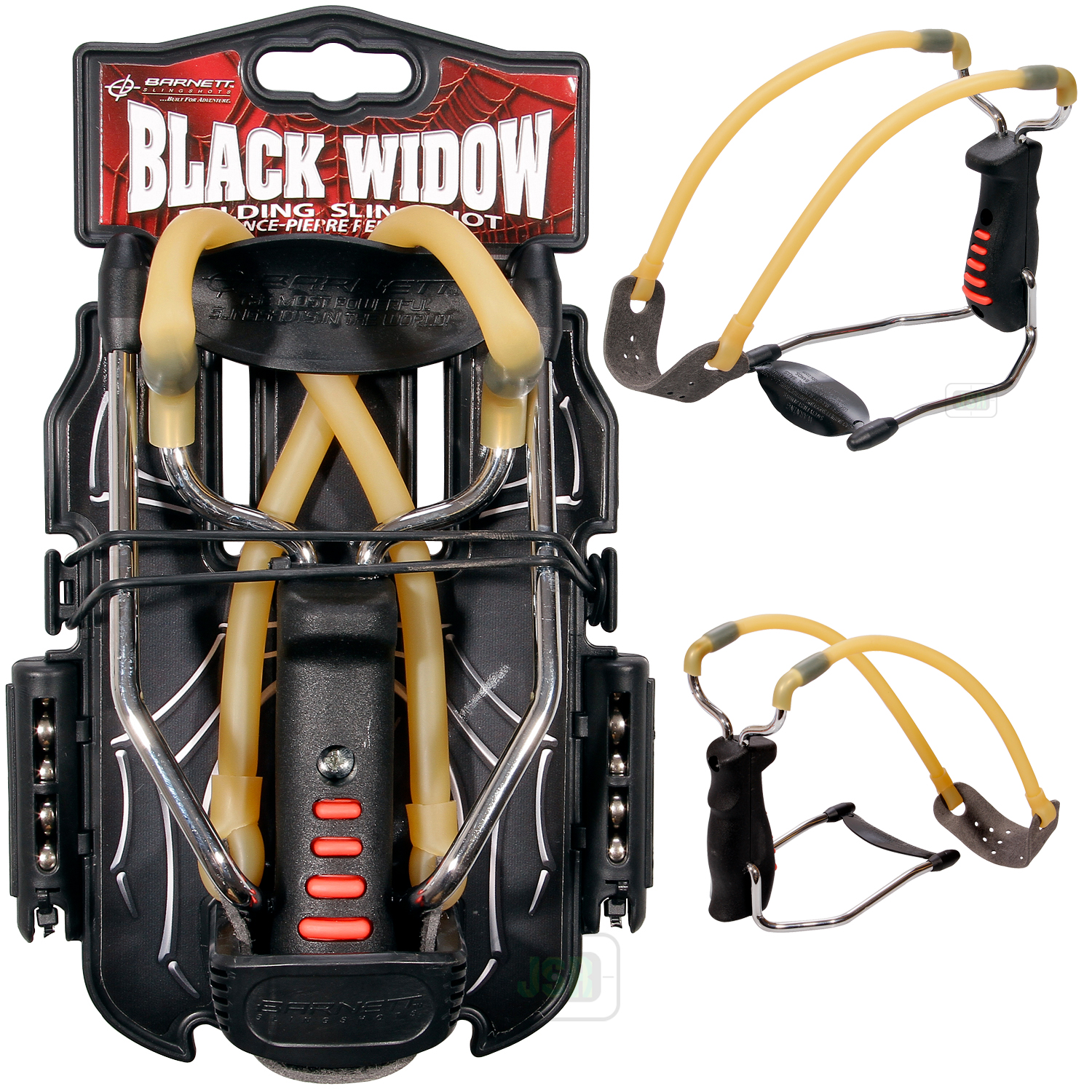 NEW BLACK WIDOW Powerful Hunting Slingshot Catapult FREE .38