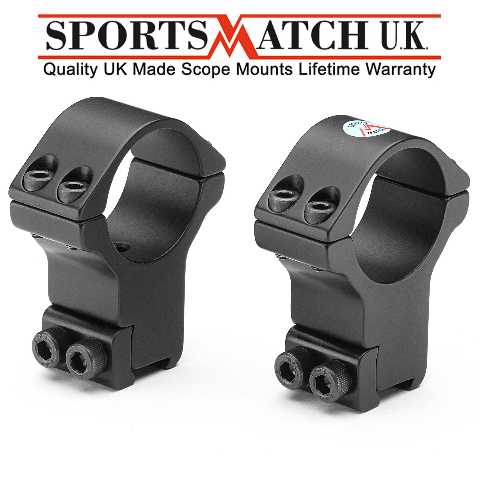 SPORTSMATCH HTO71C 30mm Extra High Rifle Scope Mounts HT071C 11mm 3/8