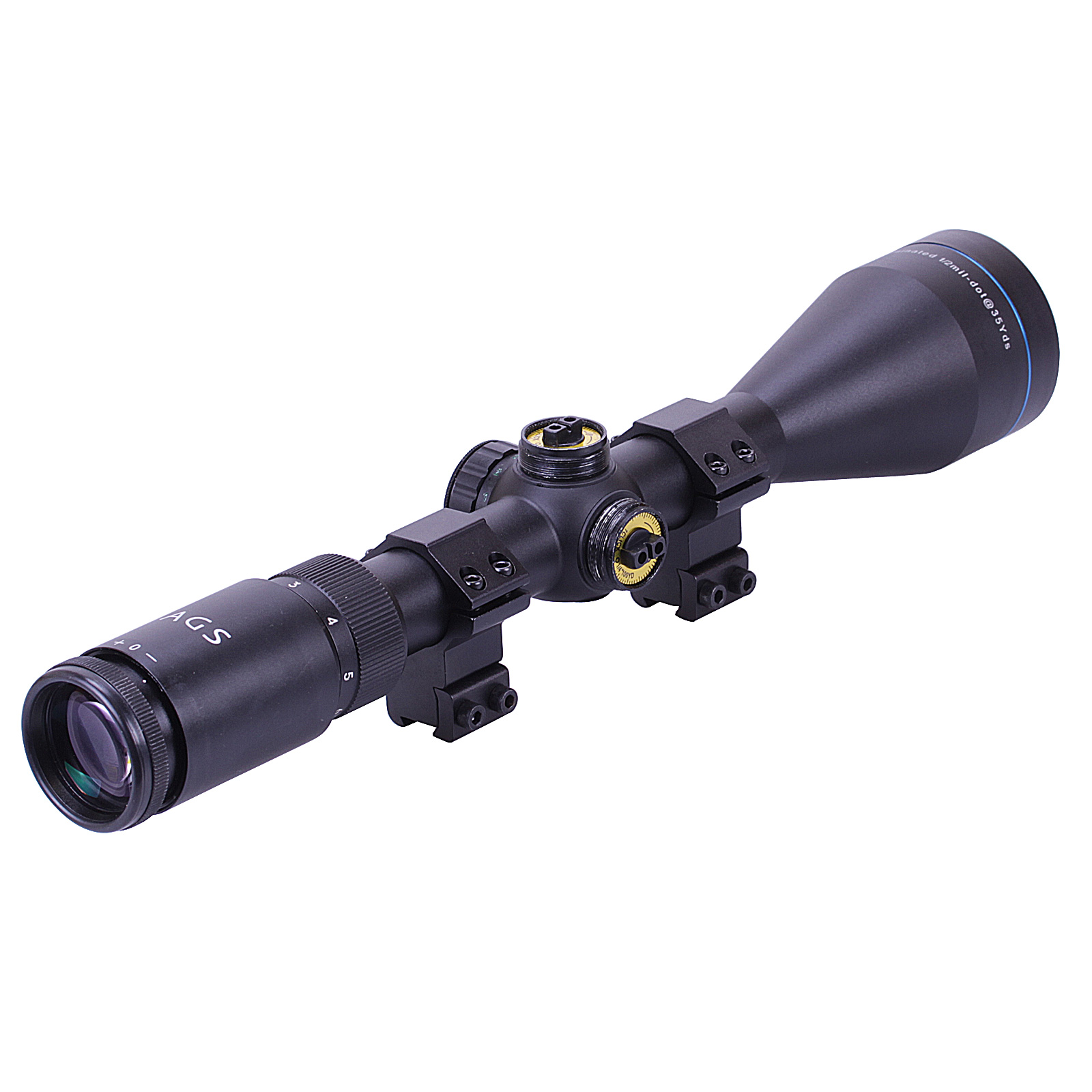 AGS Cobalt 39x50 Illuminated Mil Dot Air Rifle Scope Telescopic Sight + MOUNTS eBay