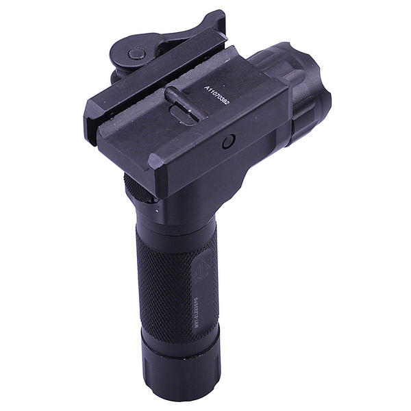 UTG Grip Light LED Torch Airsoft Rifle Metal Foregrip QD Lever Mount Weaver RIS Torches