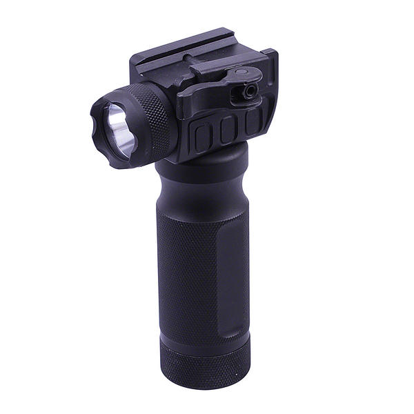 UTG 5.5" Grip Light LED Airsoft Rifle Metal Foregrip Combat Quality Lever Mount Torches
