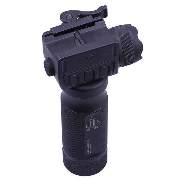 UTG 5.5" Grip Light LED Airsoft Rifle Metal Foregrip Combat Quality Lever Mount Torches