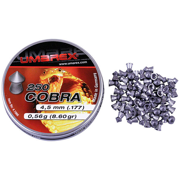 Umarex Cobra 177 Pointed Ribbed Hunting Pest Control Airgun Pellets 250 Tin Umarex Buy 