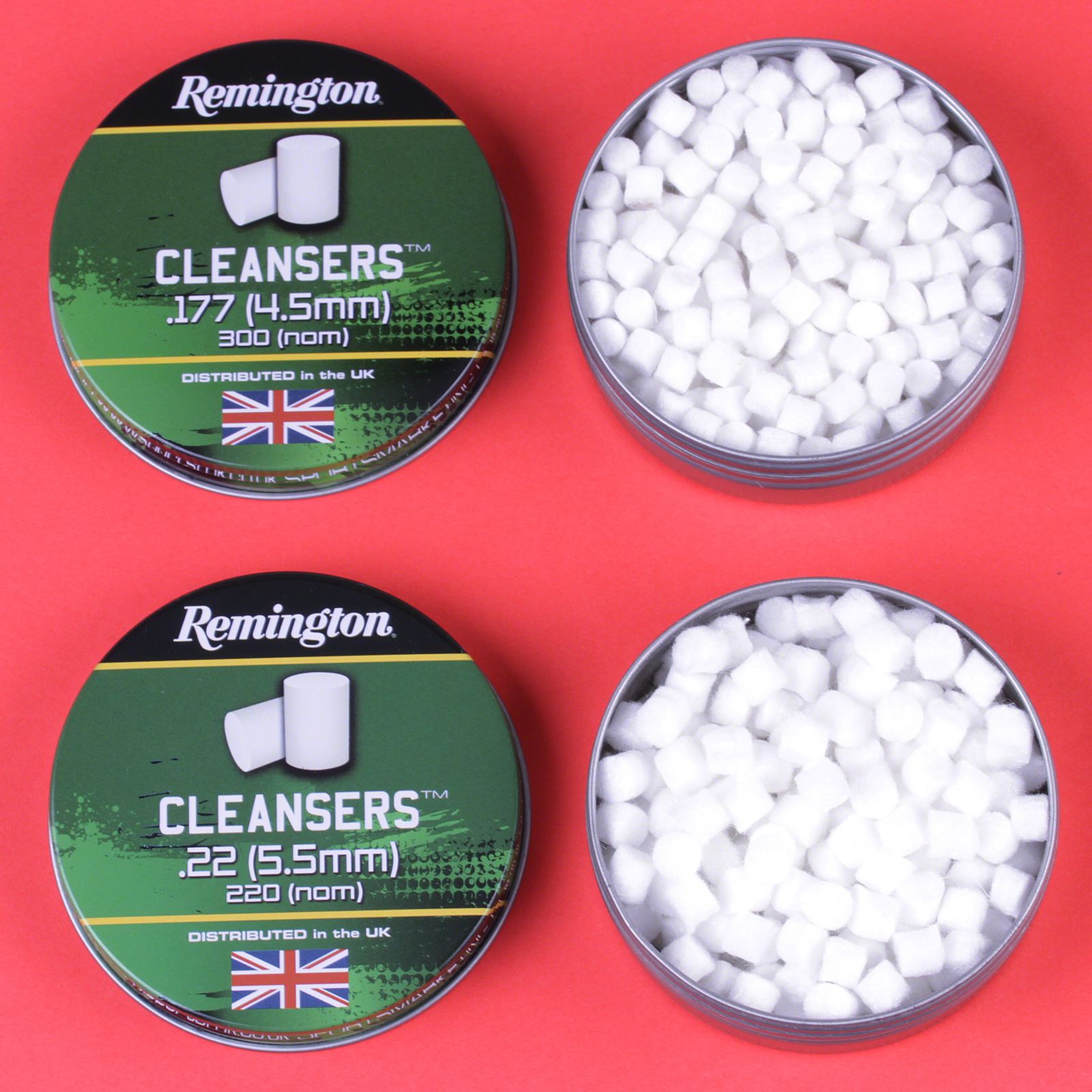 Remington Cleansers .177 / .22 Felt Barrel Cleaning Pellets Air Rifle ...