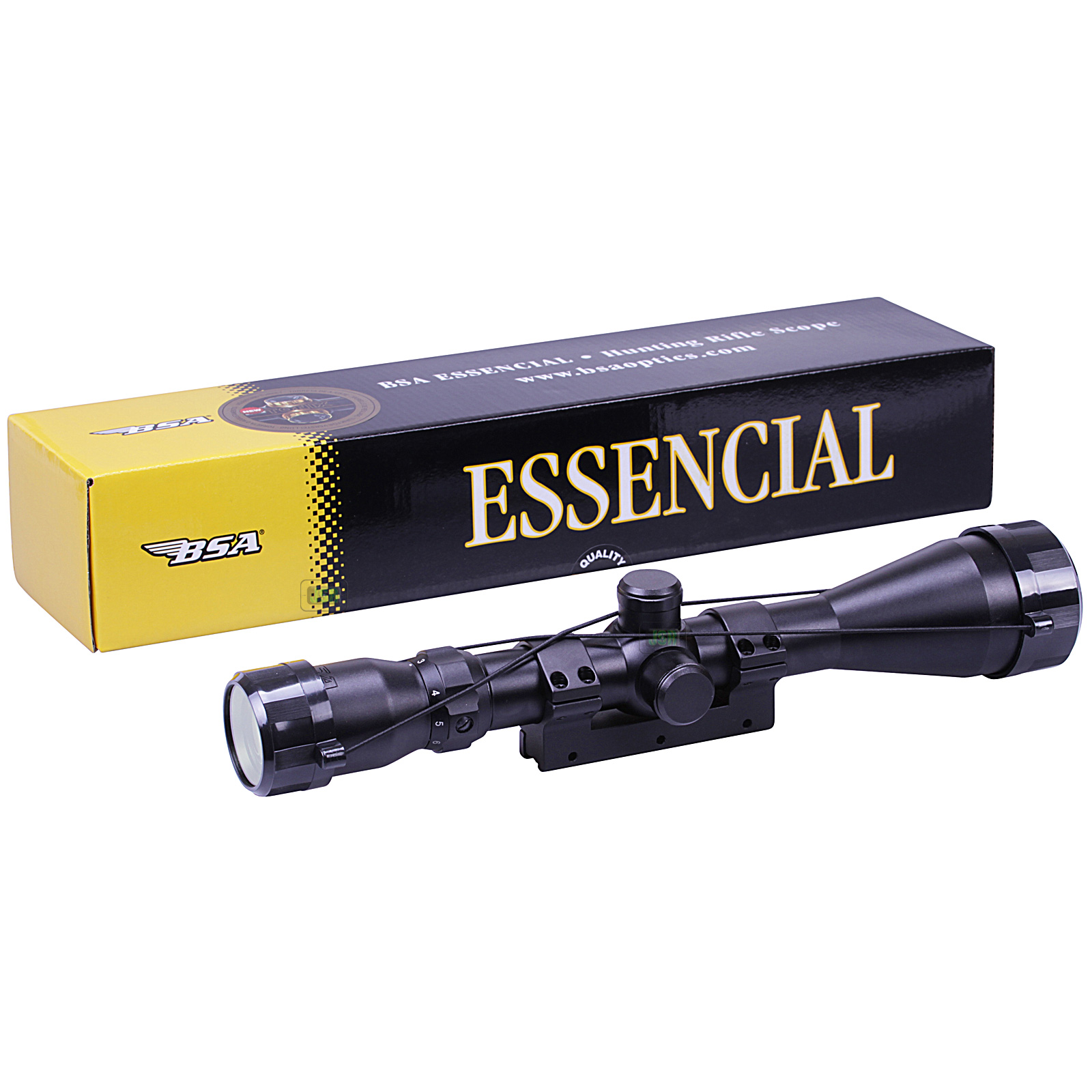BSA 39x50 Essential TELESCOPIC Air Gun Rifle SCOPE Sight + 11mm 3/8