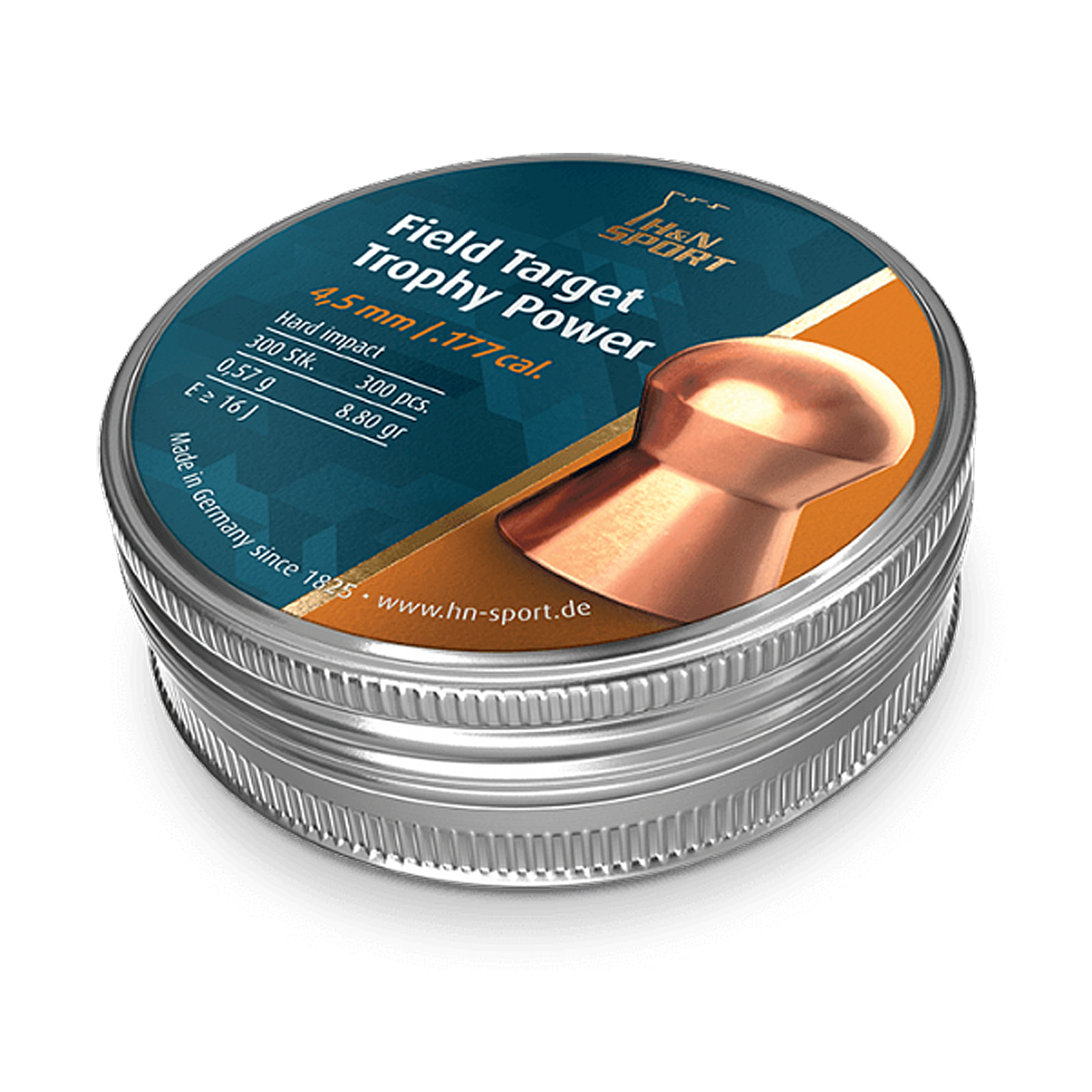 H&N Field Target Trophy Power Copper .177 4.5mm Air Rifle Airgun Domed