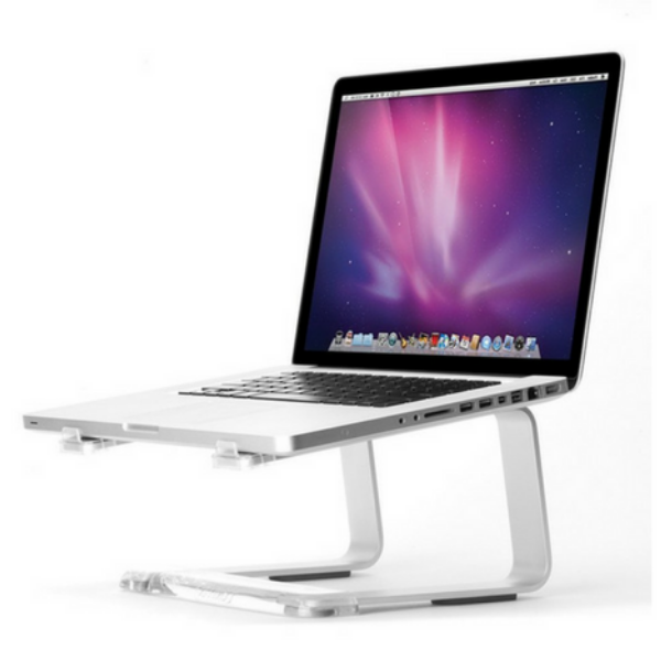 GRIFFIN ELEVATOR DESKTOP STAND FOR LAPTOPS & MACBOOK SILVER/CLEAR