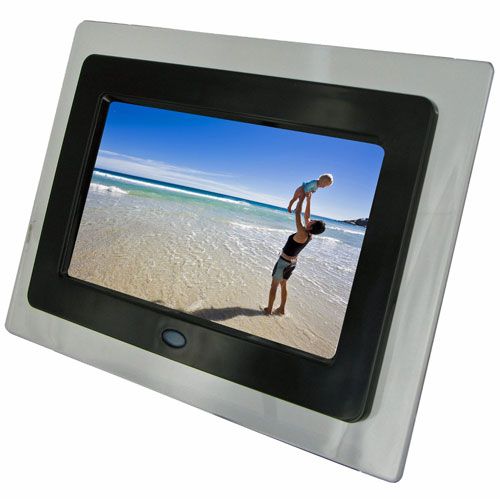 NEW KITVISION 7" DIGITAL PHOTO FRAME BUILT IN STAND SD MMC