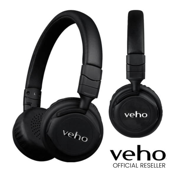 veho on ear wireless bluetooth headphones