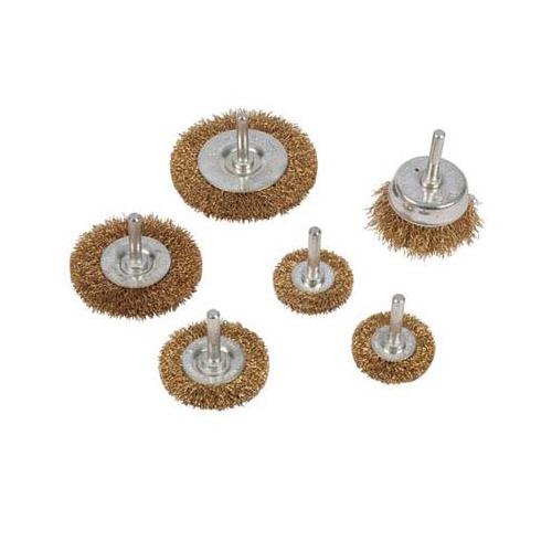 Silverline 993067 Wire Wheel /& Cup Brush Set 6pk 6mm Shank
