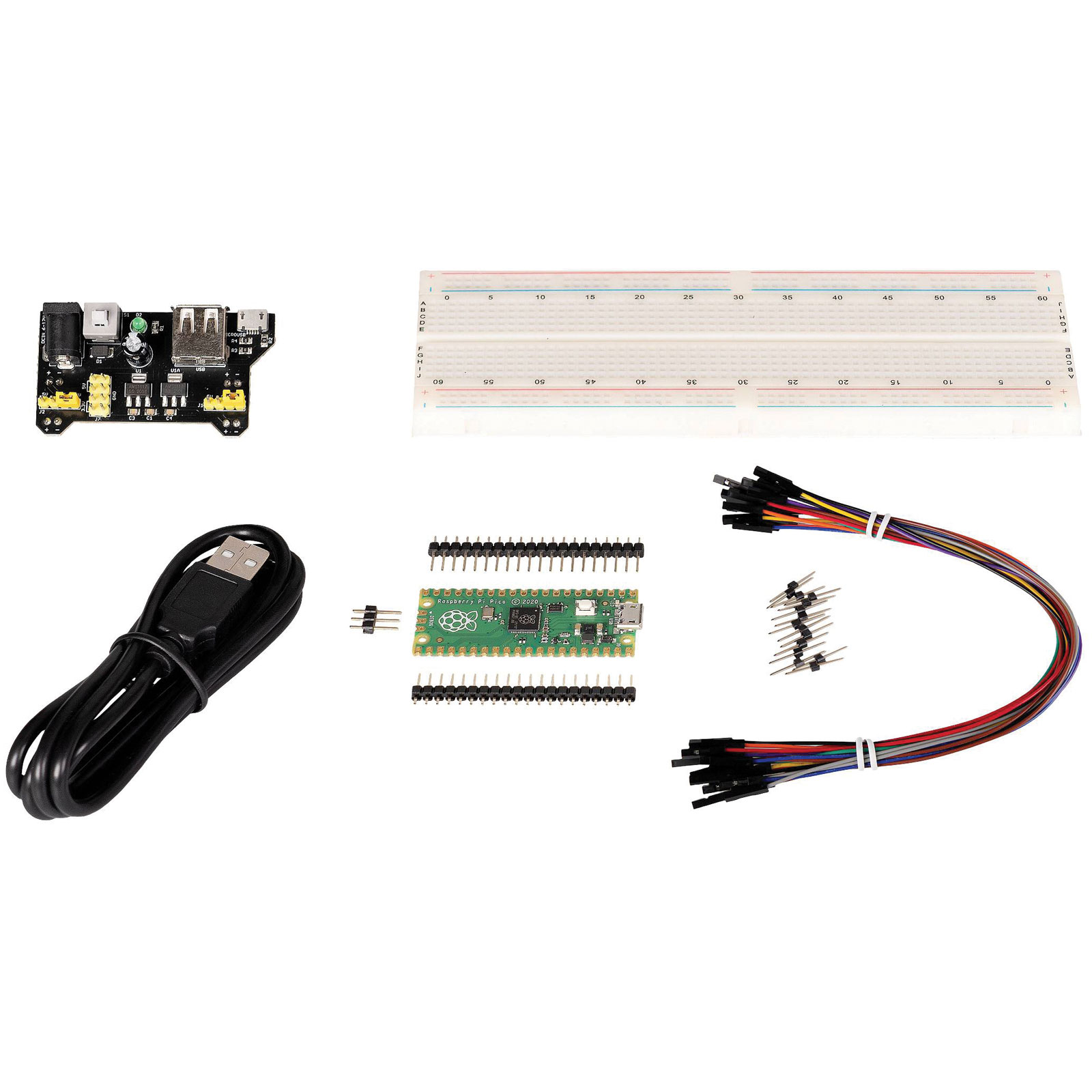 Joy-it RB-Pico-Kit01 Starter kit Pico con microcontrollore RP2040 e componenti