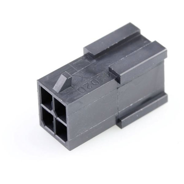 Molex 430200401 Micro-fit 3.0 Alloggiamento spina 4 circuiti doppia fila nero