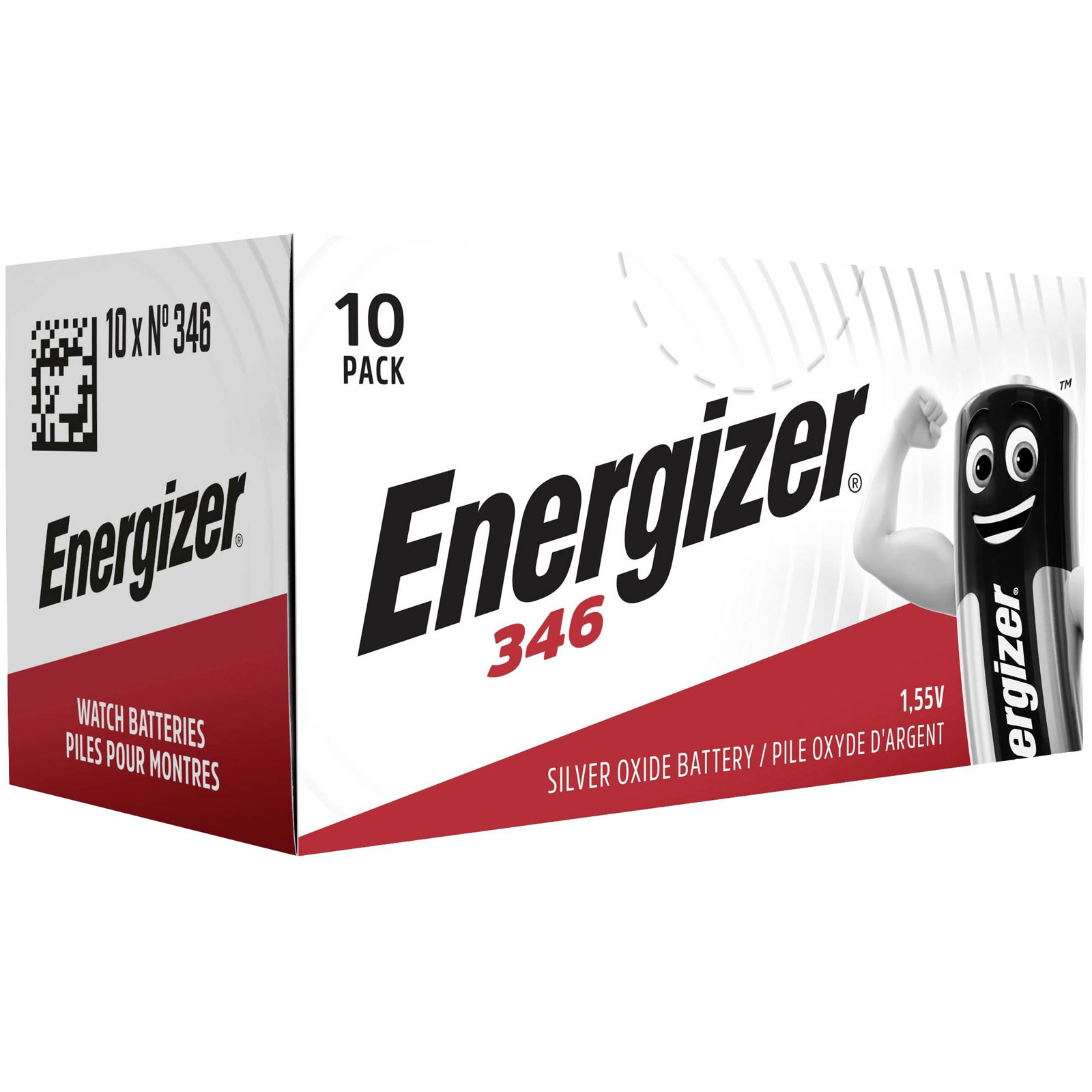Energizer E301537704 Pila a bottone 346 1.55V 1 pz. 9.5 mAh Ossido d'argento