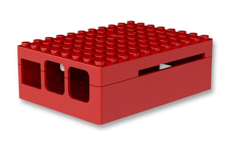 Boîtier Multicomp Pi-blox en rouge pour Raspberry Pi modèle B + Pi 2 modèle B Pi 3 B