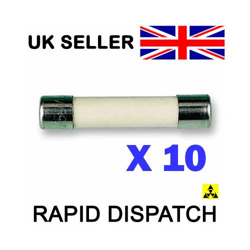 PC1529 Microwave Fuse 32mm 5A Time Delay 5 Amp x 10 Pack