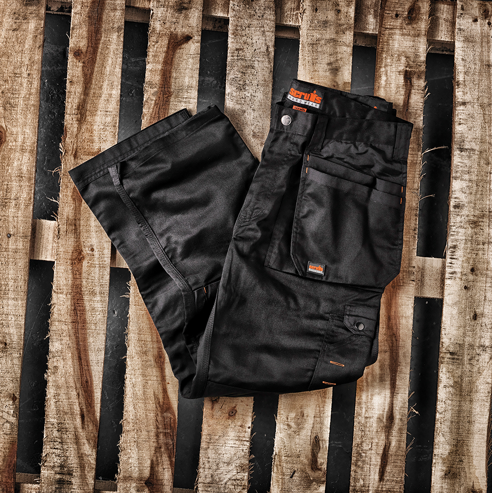 Scruffs Worker Plus Trouser Black or Navy Lightweight Tradesman Multi Pocket