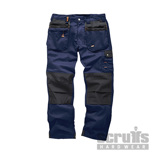 Scruffs Worker Plus Trouser Black or Navy Lightweight Tradesman Multi Pocket