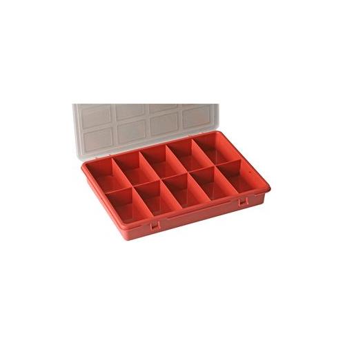 Caja de plástico, diez cuadrícula, duratool, d01829, almacenamiento