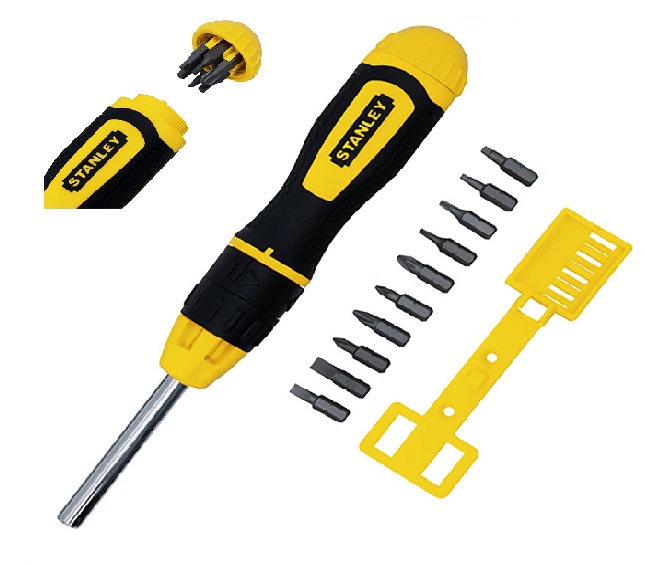 STANLEY 068010 MULTIBIT RATCHET SCREWDRIVER eBay