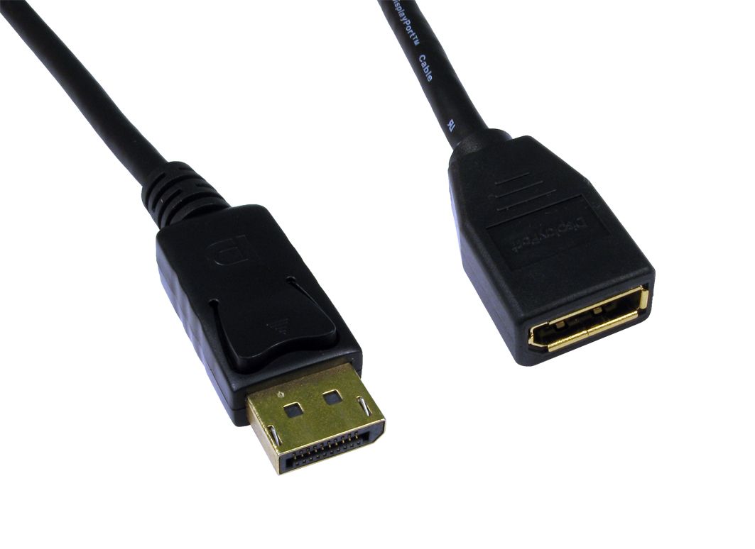 GP961 DisplayPort Male to Female Extension Cable 3 Metres