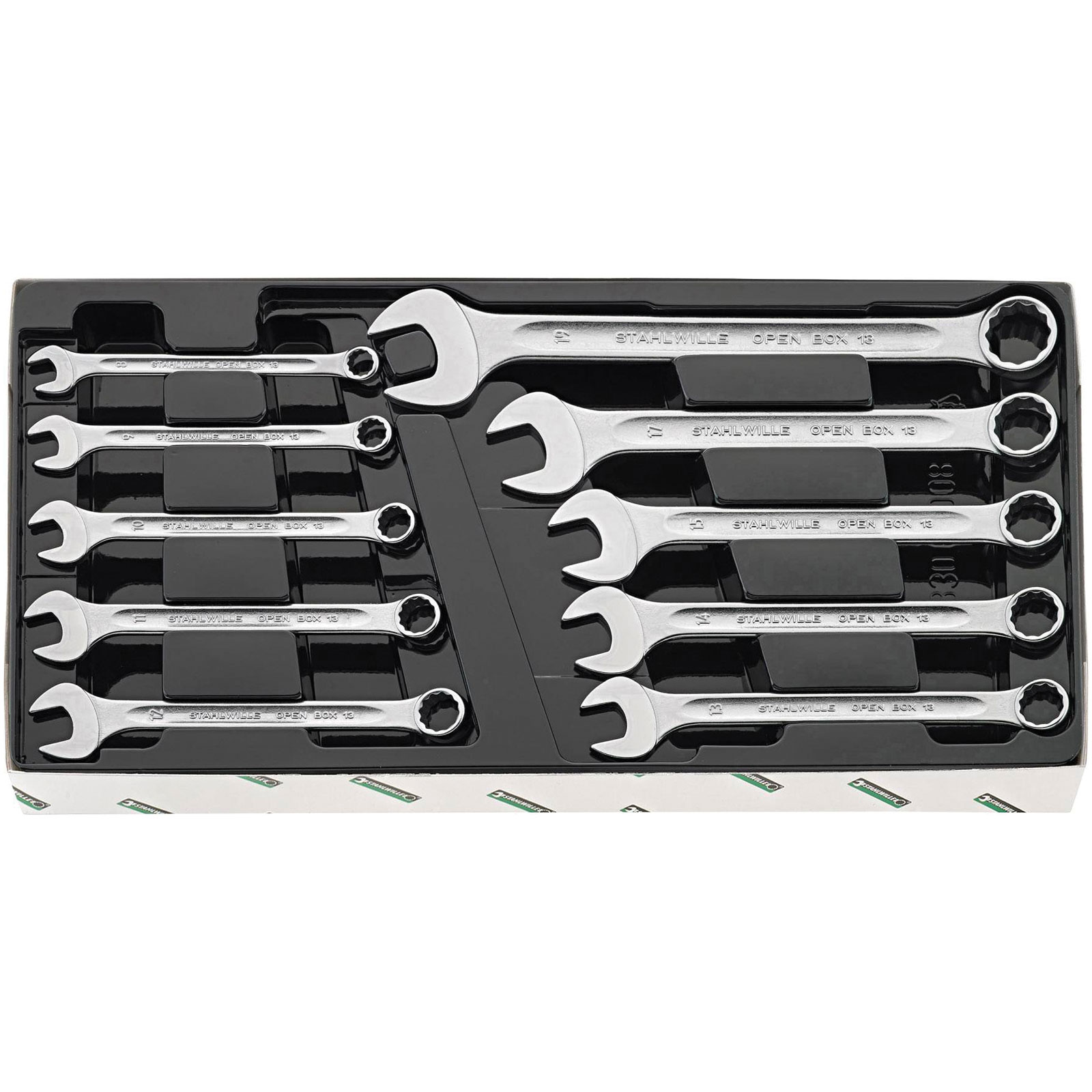 Stahlwille 96400808 13/10 KT Juego de llaves combinadas 10 piezas 8-19 mm