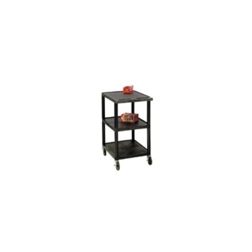 GPC 3-Shelf Service Trolley Black GI341L
