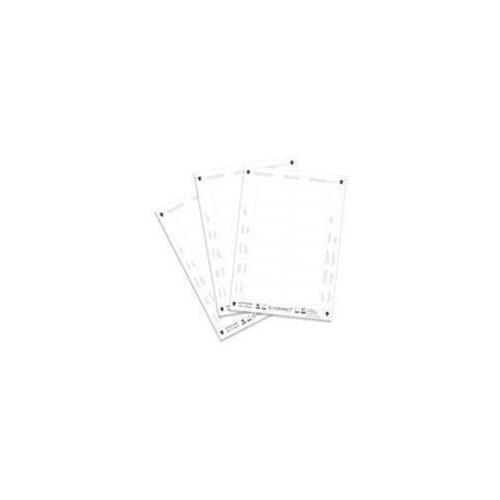 KF02289 , Insertos para credenciales de identificación Q Connect 54x90 mm, 25 hojas x 10 insertos