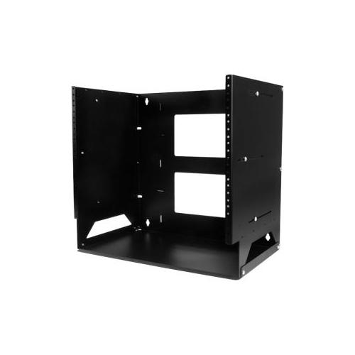 StarTech Wall-Mount Server Rack With Built-in Shelf - Solid Steel 8U WALLSHELF8U