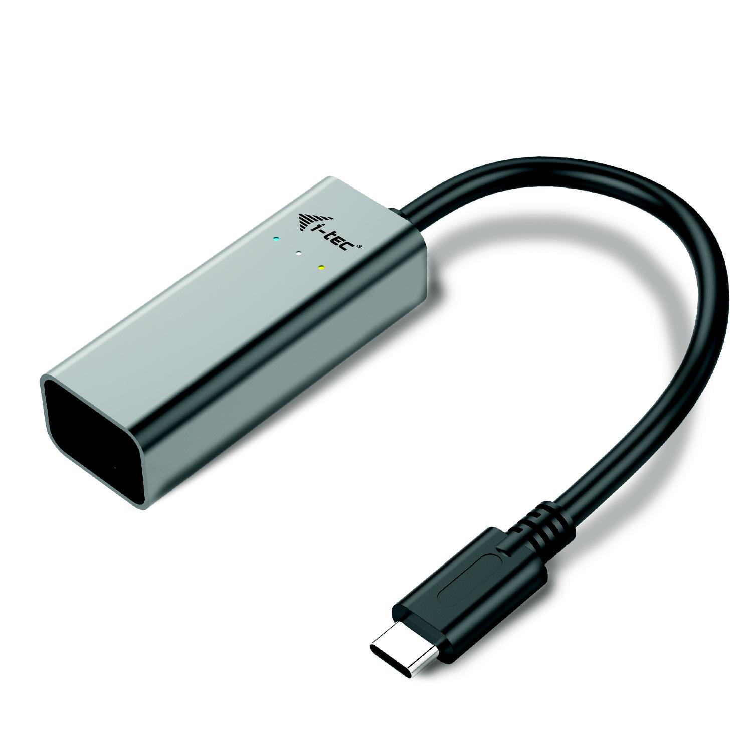 Adaptador Ethernet Gigabit metálico i-tec USB-C 1x USB-C a RJ-45 10/100/1000 Mbps