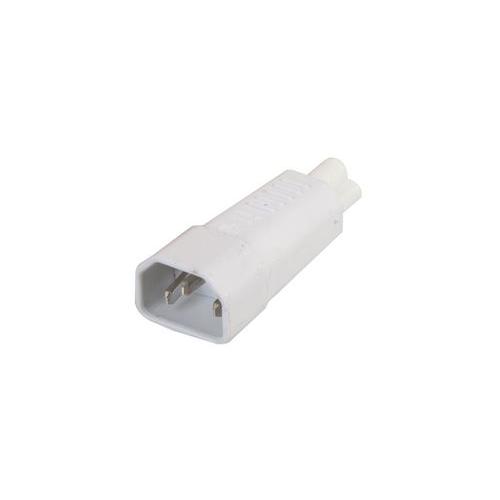 HC.145 WHT Pro Elec IEC C14 To C5 Adaptor White