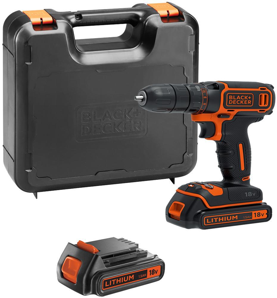 Black & Decker BDCHD18KGB 18v Hammer Combi Drill (kitbox) eBay