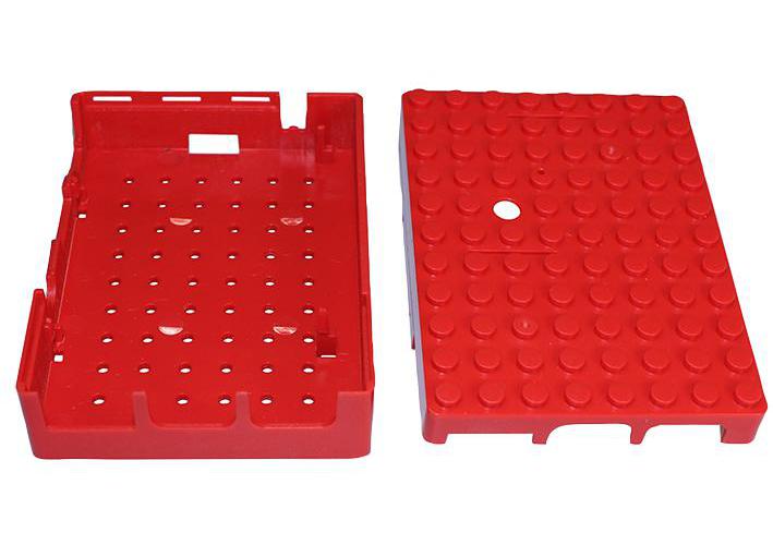 Boîtier Multicomp Pi-blox en rouge pour Raspberry Pi modèle B + Pi 2 modèle B Pi 3 B