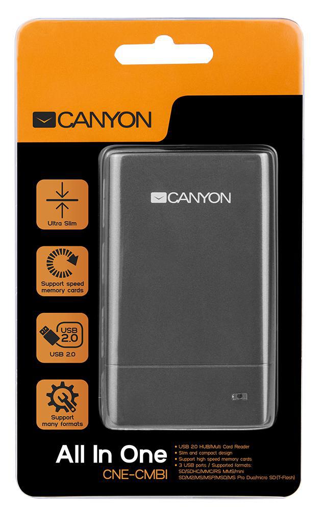 Canyon CNECMB1 Multi Format Card Reader And Usb Hub eBay