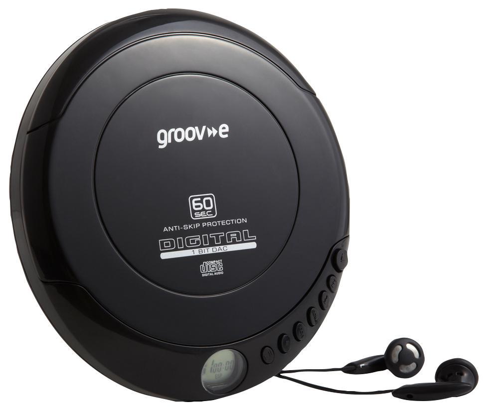 Groov-e - GV-PS110-BK - Black Personal Cd Player