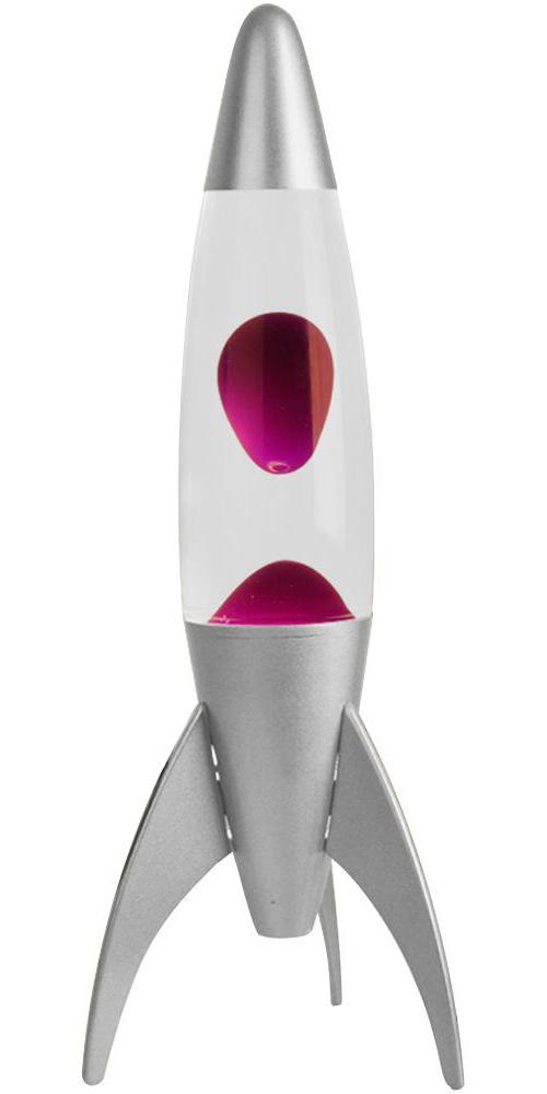 18738 Rocket Lava Lamp Purple Clr Silver 18738 Rocket Lava Lamp Purple Clr Silver