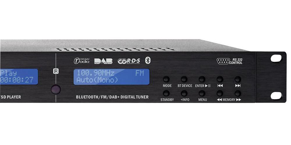 1U Rackmount CD/USB/SD Player with Bluetooth and DAB/FM Tuner APART