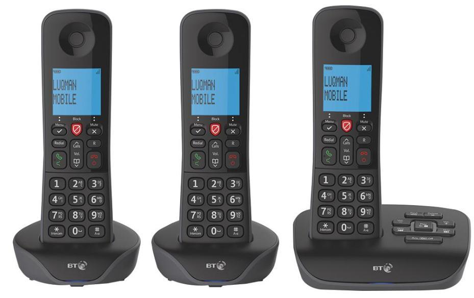 BT Essential DECT Phones with Call Blocking and Answer Machine Trio