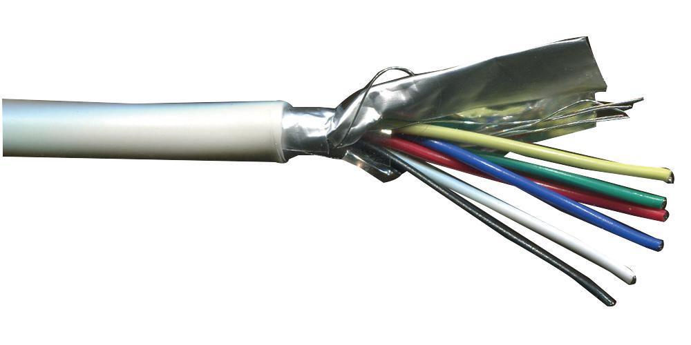 Black PRO POWER 8-Core Alarm Cable 0.22m²