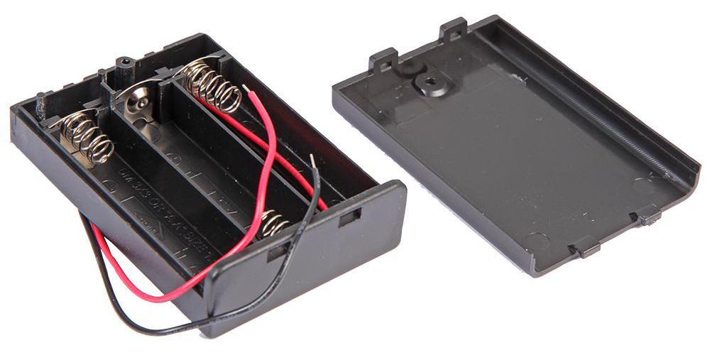 Porte-batterie 3x AA ci-joint avec fil de fil - PRO PLUS