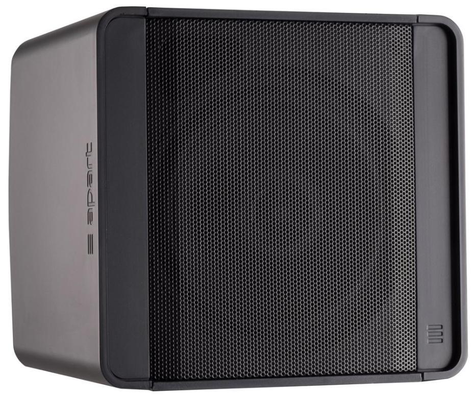 3" Gabinete Altavoz de gama completa de diseño compacto, negro-aparte